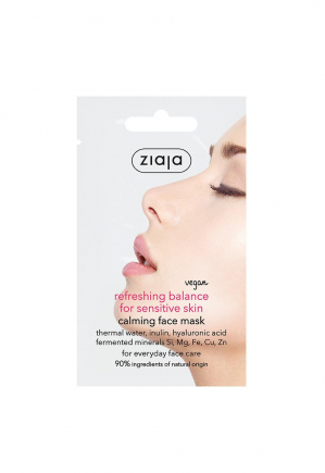 microbiome balance calming face mask for sensitive skin ziaja